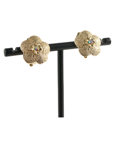 Klipsy do Uszu ZŁOTE  KONICZYNY Z CYRKONIĄ  Lolita Akcesoria 2