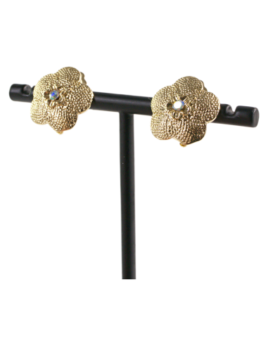 Klipsy do Uszu ZŁOTE  KONICZYNY Z CYRKONIĄ...