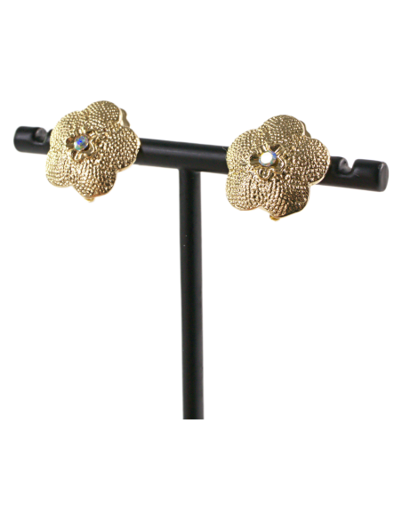 Klipsy do Uszu ZŁOTE  KONICZYNY Z CYRKONIĄ  Lolita Akcesoria