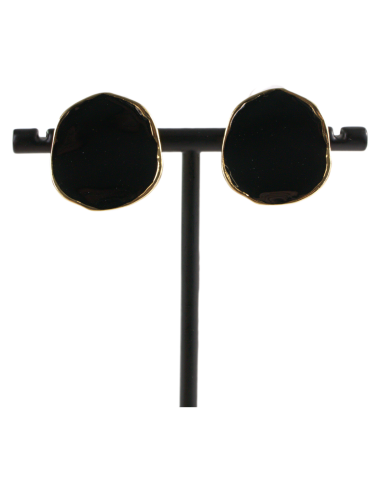 KLIPSY DO USZU CZARNE "GUZIKI" MELANŻ LOLITA...