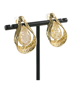 KLIPSY DO USZU ZŁOTE KROPLE ŁEZKI  LOLITA AKCESORIA 2