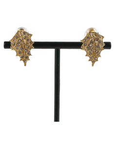 KLIPSY DO USZU ZŁOTE LISTKI LIŚCIE LIŚĆ LISTEK LOLITA...