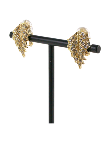 KLIPSY DO USZU ZŁOTE LISTKI LIŚCIE LIŚĆ LISTEK...