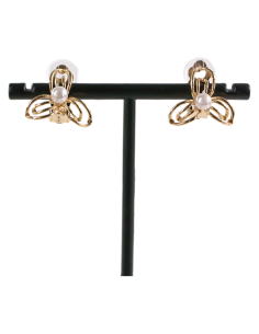 KLIPSY DO USZU ZŁOTE KWIATKI KWIATEK Z PERŁĄ LOLITA...