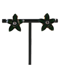 KLIPSY DO USZU CZARNE KWIATKI CZARNY KWIATEK  LOLITA...