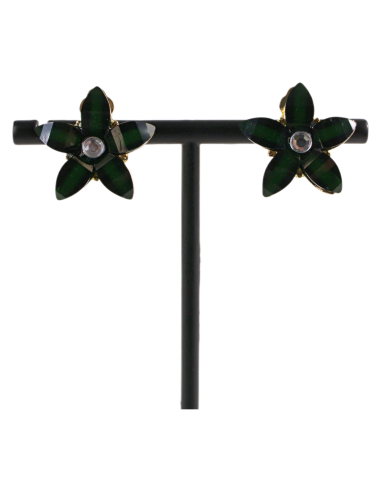 KLIPSY DO USZU CZARNE KWIATKI CZARNY KWIATEK...