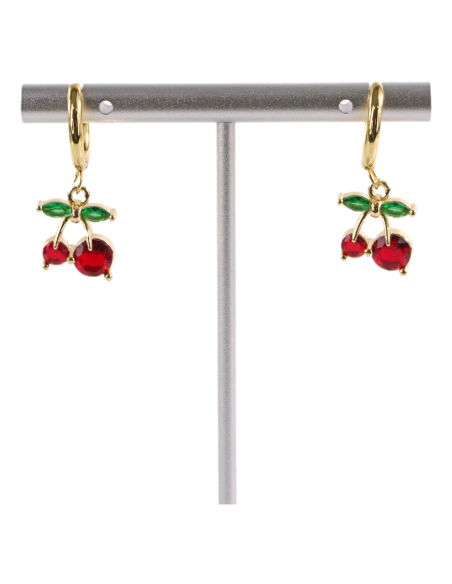 Kolczyki ZE STALI STAL CHIRURGICZNA WISIENKI WIŚNIE   LOLITA AKCESORIA