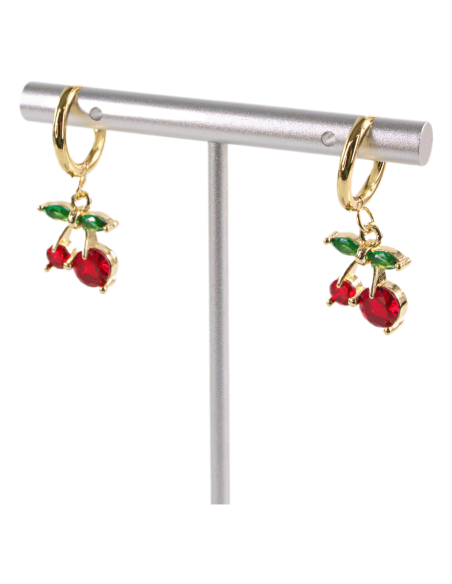 Kolczyki ZE STALI STAL CHIRURGICZNA WISIENKI WIŚNIE   LOLITA AKCESORIA