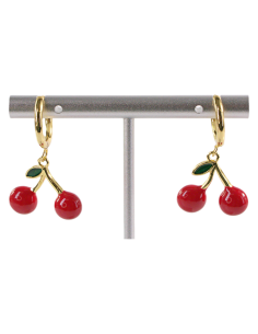 Kolczyki ZE STALI STAL CHIRURGICZNA WISIENKI WIŚNIE...