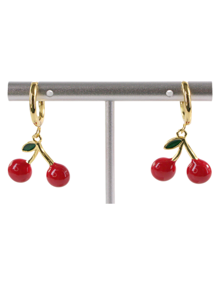 Kolczyki ZE STALI STAL CHIRURGICZNA WISIENKI WIŚNIE   LOLITA AKCESORIA