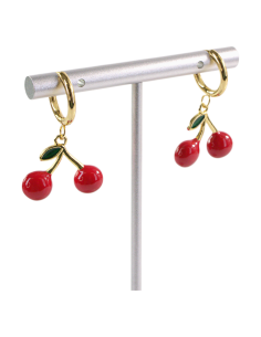 Kolczyki ZE STALI STAL CHIRURGICZNA WISIENKI WIŚNIE... 2