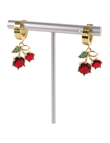 Kolczyki ZE STALI STAL CHIRURGICZNA WISIENKI WIŚNIE   LOLITA AKCESORIA