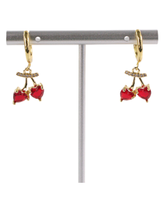 Kolczyki ZE STALI STAL CHIRURGICZNA WISIENKI WIŚNIE...