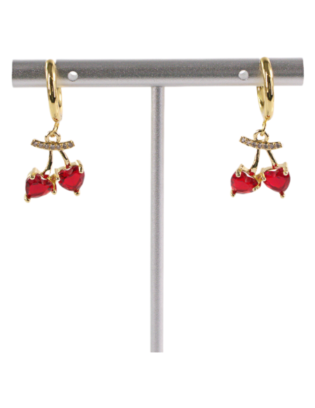 Kolczyki ZE STALI STAL CHIRURGICZNA WISIENKI WIŚNIE   LOLITA AKCESORIA