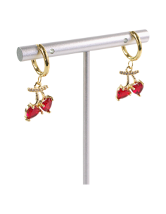 Kolczyki ZE STALI STAL CHIRURGICZNA WISIENKI WIŚNIE... 2