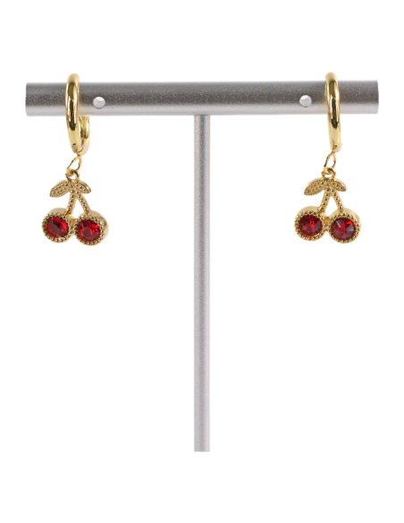 Kolczyki ZE STALI STAL CHIRURGICZNA WISIENKI WIŚNIE   LOLITA AKCESORIA