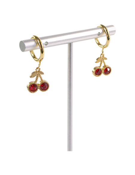 Kolczyki ZE STALI STAL CHIRURGICZNA WISIENKI WIŚNIE   LOLITA AKCESORIA