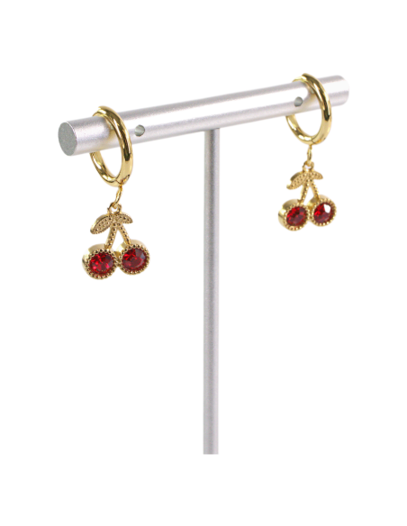 Kolczyki ZE STALI STAL CHIRURGICZNA WISIENKI WIŚNIE   LOLITA AKCESORIA