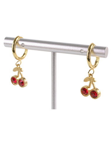 Kolczyki ZE STALI STAL CHIRURGICZNA WISIENKI...