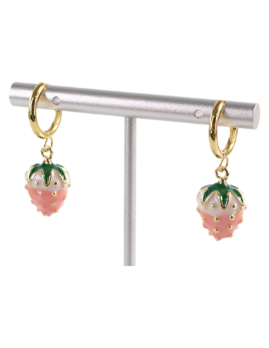 Kolczyki ZE STALI STAL CHIRURGICZNA TRUSKAWKI...