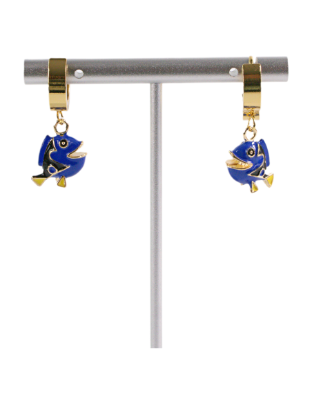 Kolczyki ZE STALI STAL CHIRURGICZNA rybka DORII   LOLITA AKCESORIA