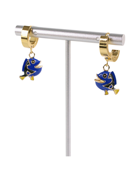 Kolczyki ZE STALI STAL CHIRURGICZNA rybka DORII   LOLITA AKCESORIA