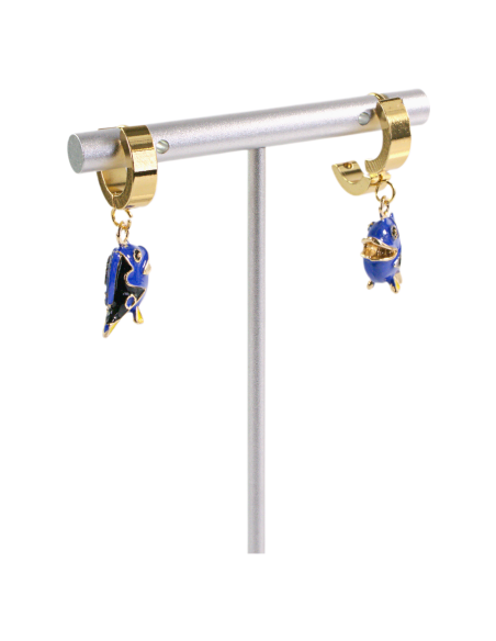 Kolczyki ZE STALI STAL CHIRURGICZNA rybka DORII   LOLITA AKCESORIA