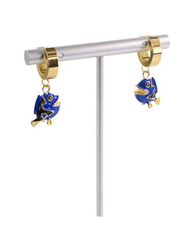 Kolczyki ZE STALI STAL CHIRURGICZNA rybka DORII...