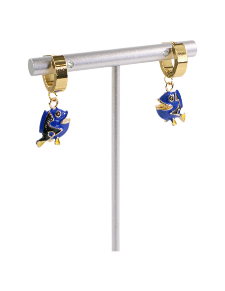 Kolczyki ZE STALI STAL CHIRURGICZNA rybka DORII   LOLITA AKCESORIA