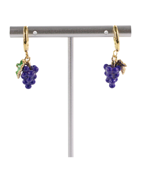 Kolczyki ZE STALI STAL CHIRURGICZNA WINOGRONA     LOLITA AKCESORIA