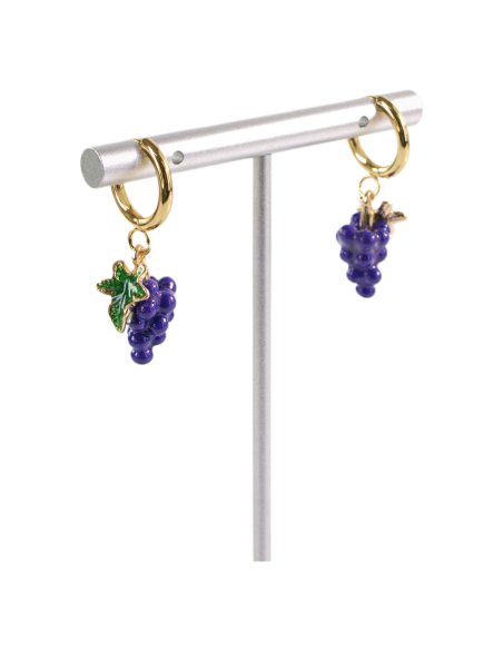 Kolczyki ZE STALI STAL CHIRURGICZNA WINOGRONA     LOLITA AKCESORIA