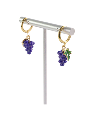 Kolczyki ZE STALI STAL CHIRURGICZNA WINOGRONA...