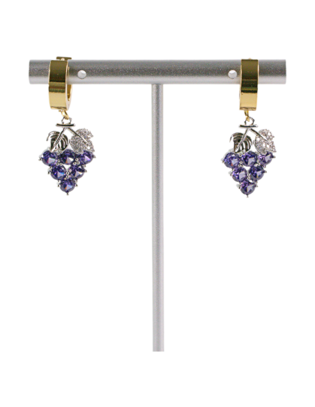 Kolczyki ZE STALI STAL CHIRURGICZNA WINOGRONA     LOLITA AKCESORIA