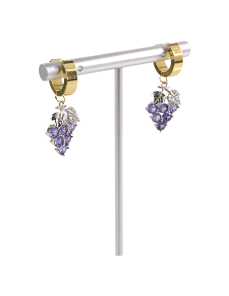 Kolczyki ZE STALI STAL CHIRURGICZNA WINOGRONA     LOLITA AKCESORIA