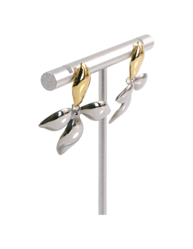 Kolczyki ZE STALI STAL CHIRURGICZNA ZŁOTO-...