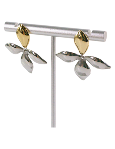 Kolczyki ZE STALI STAL CHIRURGICZNA ZŁOTO-...