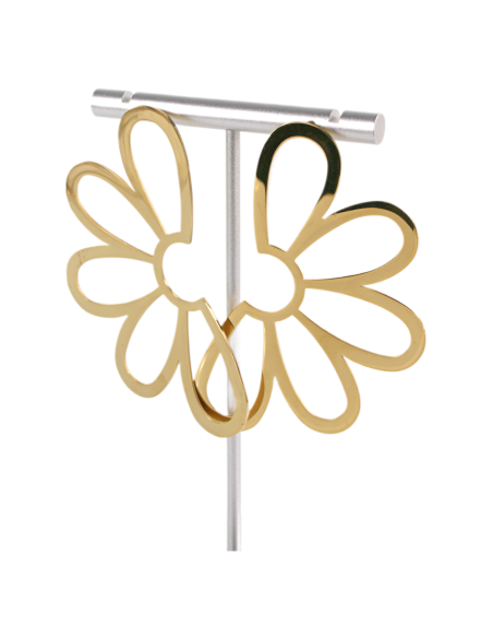 Kolczyki ZE STALI STAL CHIRURGICZNA MAXI XL KWIATY  LOLITA AKCESORIA