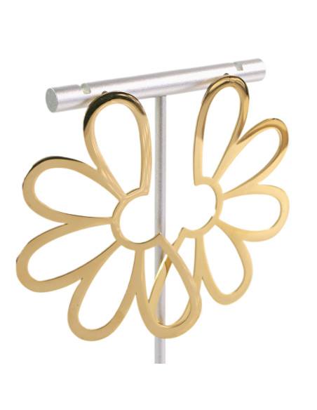 Kolczyki ZE STALI STAL CHIRURGICZNA MAXI XL KWIATY  LOLITA AKCESORIA