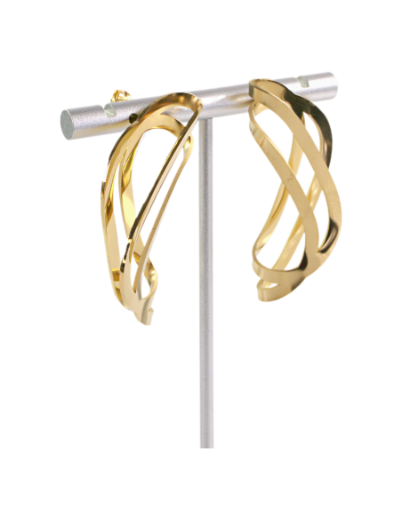 Kolczyki ASYMETRYCZNE MAXI ZE STALI STAL CHIRURGICZNA  LOLITA AKCESORIA