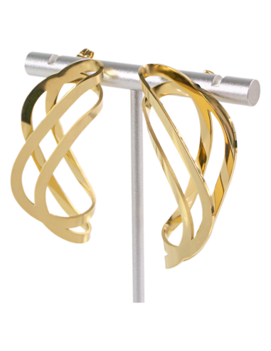 Kolczyki ASYMETRYCZNE MAXI ZE STALI STAL...