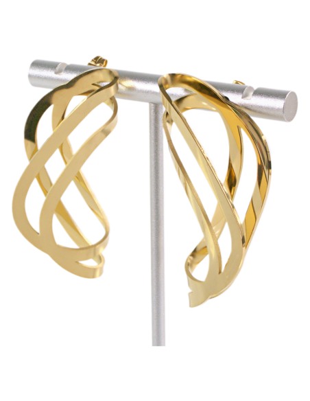 Kolczyki ASYMETRYCZNE MAXI ZE STALI STAL CHIRURGICZNA  LOLITA AKCESORIA