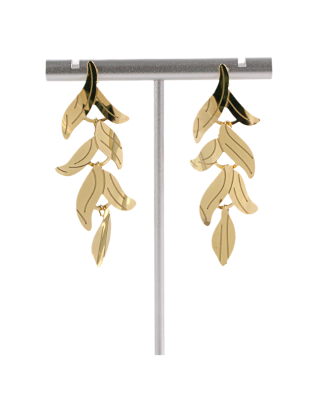 Kolczyki LISTKI MAXI ZE STALI STAL CHIRURGICZNA  LOLITA AKCESORIA