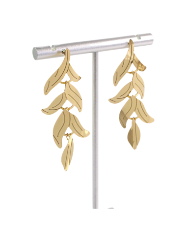 Kolczyki LISTKI MAXI ZE STALI STAL CHIRURGICZNA...