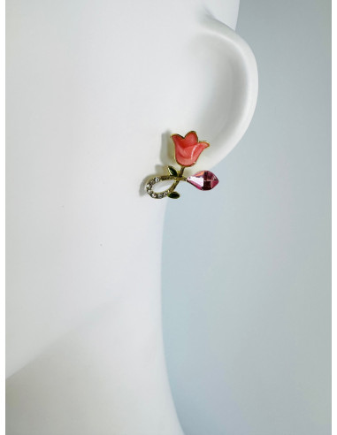 Kolczyki KWIATY KONWALIE BOHO Lolita...