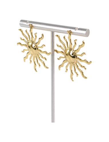 Kolczyki ZŁOTE SŁOŃCE MAXI  CHIRURGICZNA...