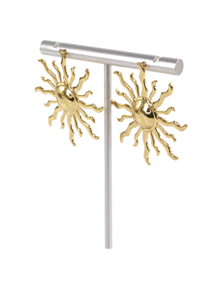 Kolczyki ZŁOTE SŁOŃCE MAXI  CHIRURGICZNA  LOLITA AKCESORIA