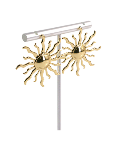 Kolczyki ZŁOTE SŁOŃCE MAXI  CHIRURGICZNA...
