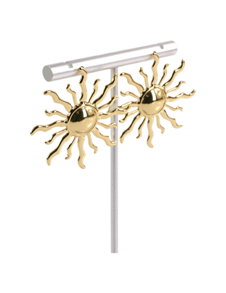 Kolczyki ZŁOTE SŁOŃCE MAXI  CHIRURGICZNA  LOLITA AKCESORIA