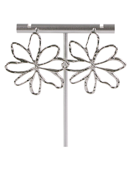 Kolczyki KWIATY XL SREBRNE STAL CHIRURGICZNA  LOLITA AKCESORIA