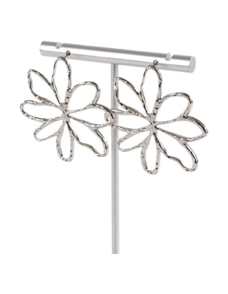 Kolczyki KWIATY XL SREBRNE STAL CHIRURGICZNA  LOLITA AKCESORIA